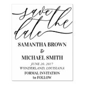 Sparen de datum van de trouwuitnodiging rubberstempel (Afrduk)