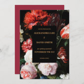 Sparen de Datum van de Uitnodiging van de Weddensc (Voorkant / Achterkant)