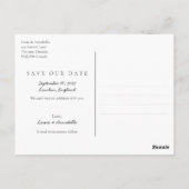 Sparen de Datum van het Begin van het KalenderGoud Briefkaart (Achterkant)