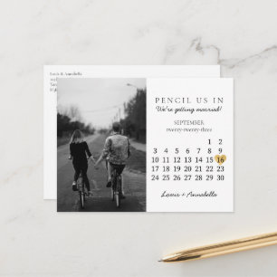 Sparen de Datum van het Begin van het KalenderGoud Briefkaart