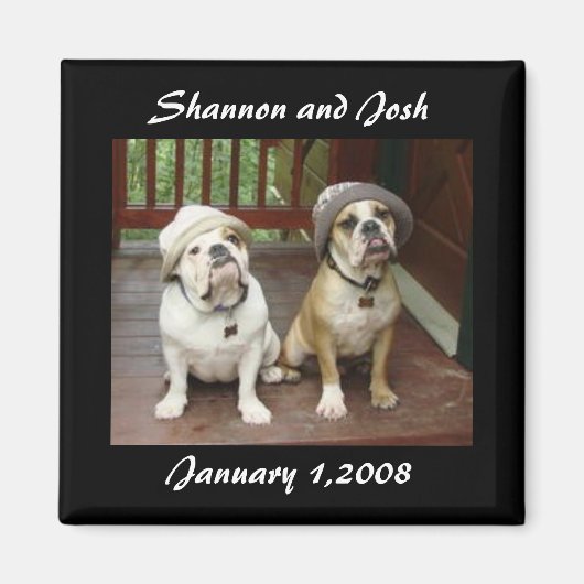 Sparen de Datum van het Bieden Magnet Magneet (Voorkant)