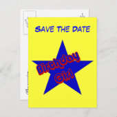 Sparen de Datum van het Briefkaart van de giergier (Voorkant / Achterkant)