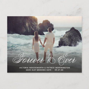 Sparen de Datum van het Forever & van het Weduwen Aankondigingskaart