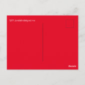 Sparen de Datum van het Kerstmaalfeest van de Fami Briefkaart (Achterkant)