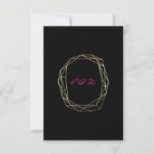 Sparen de Datum van het Zwarte Monogram Diamond Go Save The Date (Achterkant)
