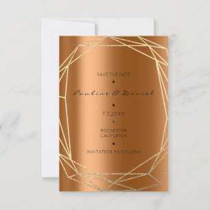 Sparen de Datum van het Zwarte Monogram Diamond Go Save The Date