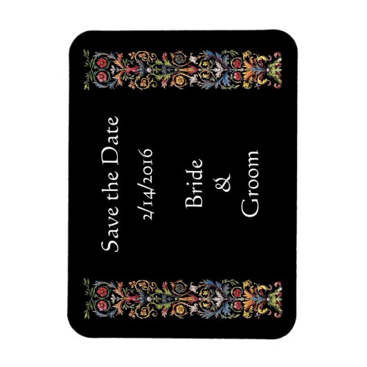 Sparen de Datum verlichte  Kunstmagneet Magneet (Verticaal)