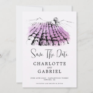 Sparen de Datum Winery Wedding Save The Date