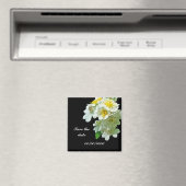 Sparen de Datum Witte Multiflora Rozen Wilde Bloem Magneet (Insitu (Vaatwasser))