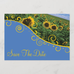 Sparen de Datum - Zonnebloemen Save The Date