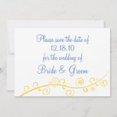 Sparen de Datum - Zonnebloemen Save The Date (Achterkant)