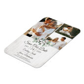 Sparen de Datum Zuidelijke Cotton bruiloft Magneet (Linkerzijde)