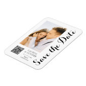 Sparen de Datum Zwart Witte Moderne Bindende Moder Magneet (Linkerzijde)