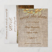 Sparen de datumHerfst van de Schot van de DRUKTE Kaart (Voorkant / Achterkant)