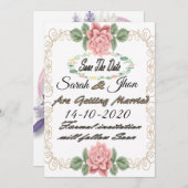 Sparen de datummagneet, Gepersonaliseerd sparen de Save The Date (Voorkant / Achterkant)