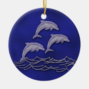 Sparen de datumsiervissen keramisch ornament