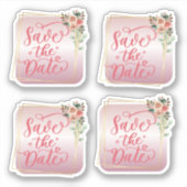 Sparen de datumSticker Sticker (Voorkant)