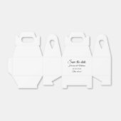 Sparen de de aankondiging van de het douanemanuscr bedankdoosjes (Uitgevouwen)