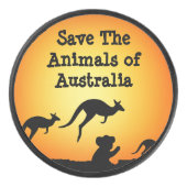 Sparen de Dieren van Australië Hockey Puck (Voorkant)