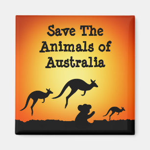 Sparen de Dieren van Australië Magneet