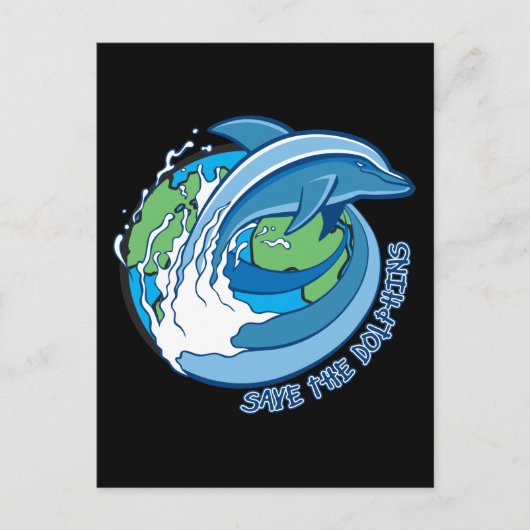 Sparen de Dolfijnen Briefkaart (Voorkant)