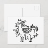Sparen de drama voor Uw Llama Briefkaart (Voorkant / Achterkant)