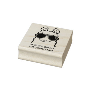 Sparen de Drama voor Uw Llama Rubberstempel