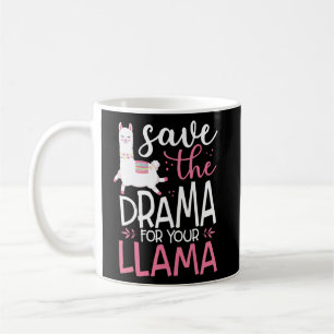 Sparen de drama voor Uw Llama Stempel Koffiemok