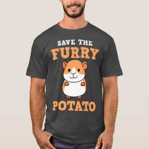 Sparen de drijfmest Potato Funny Guinee Varkenspes T-shirt