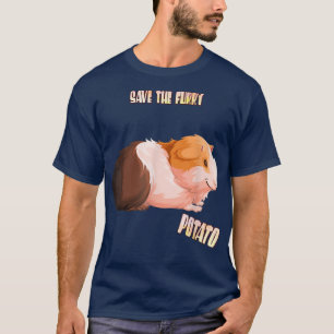 Sparen de drijfmest Potato Guinee Pig Funny Sarcas T-shirt