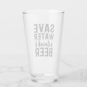 Sparen de Drink van de Beer Glass Cup Glas (Achterkant)