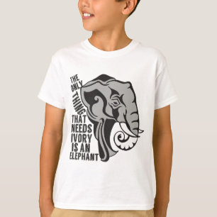 Sparen de Elephants Ban Trophy Hunting T-shirt