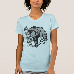 Sparen de Elephants Ban Trophy Hunting T-shirt
