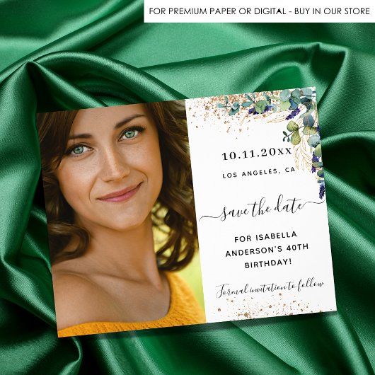 Sparen de foto van de de greenery van de datumverj