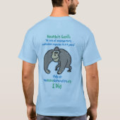 Sparen de Gorilla - Lange Maag T-shirt (Achterkant)