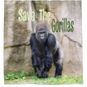Sparen de Gorillas Douchegordijn (Voorkant)
