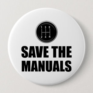 Sparen de HandVerschuivingsauto's Funny Ronde Button 4,0 Cm