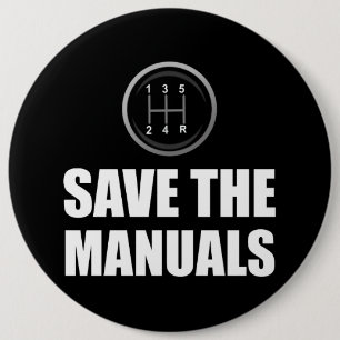 Sparen de HandVerschuivingsauto's Funny Ronde Button 6,0 Cm