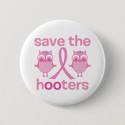 Sparen de Hooters Ronde Button 5,7 Cm (Voorkant)