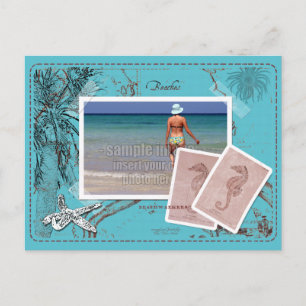 Sparen de  Kaart van de Datum TurquoiseFrame