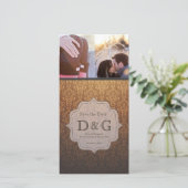 Sparen de Kaart van de Foto van Filligree van het (Staand voorkant)