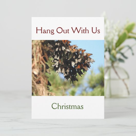 Sparen de Kaart van de Uitnodiging van de Kerst Bu (Staand voorkant)