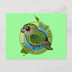 Sparen de Kakapo Briefkaart