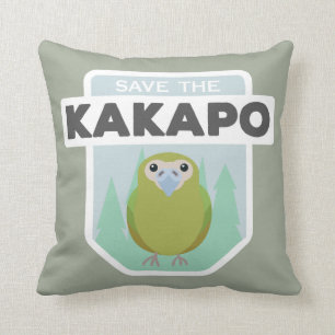 Sparen de kakapo huis werpt kussen