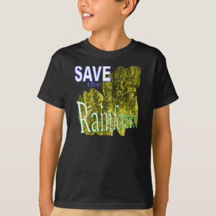 Sparen de kinderen van het regenwoud t-shirt