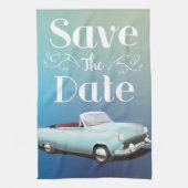 Sparen de  Klassieke Kar van de Datum Theedoek (Verticaal)