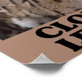 Sparen de Klouded Luipaard Poster (Hoek)