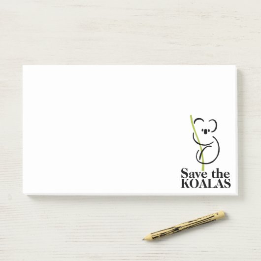 Sparen de Koalas Post-it® Notes (Op bureau)