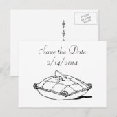 Sparen de Kunst van de Schilder van de Datum Cinde Aankondigingskaart (Voorkant / Achterkant)