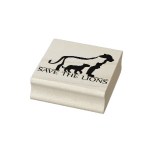 Sparen de Lions Rubberstempel